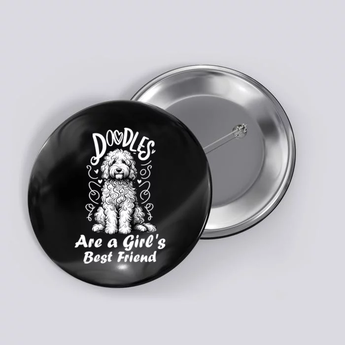 Doodles Are A Best Friend Golden Labradoodle Doodle Button