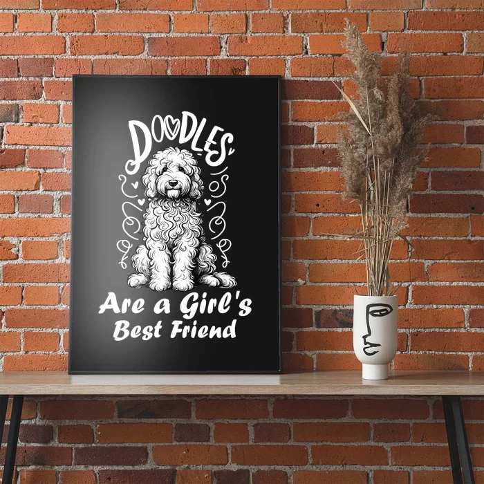 Doodles Are A Best Friend Golden Labradoodle Doodle Poster