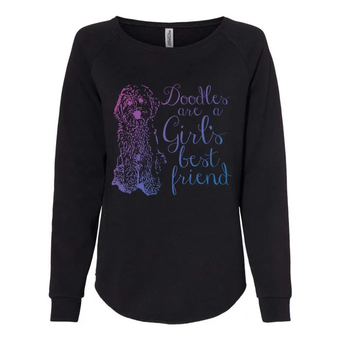 Doodles Are A S Best Friend Golden Labradoodle Gift Womens California Wash Sweatshirt