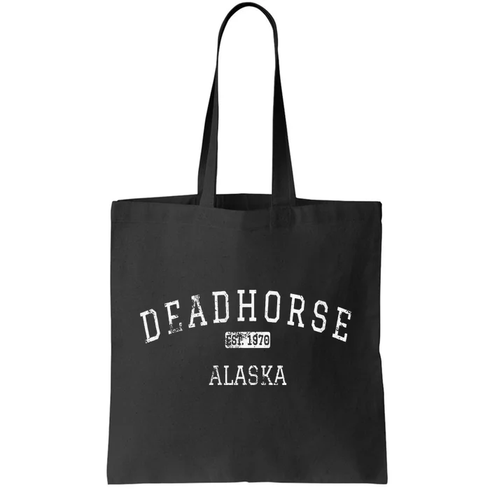 Deadhorse Alaska Ak Vintage Tote Bag