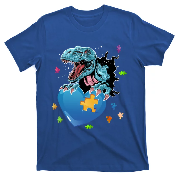 Dinosaur Autism Awareness Love Dinosaur Autism Cute Gift T-Shirt