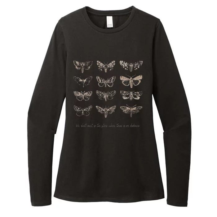 Dark Academia Aesthetic Cottagecore Goblincore Butterfly Womens CVC Long Sleeve Shirt