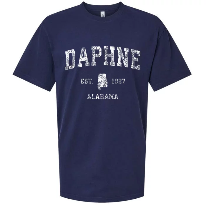 Daphne Alabama Al Vintage Athletic Sports Design Sueded Cloud Jersey T-Shirt