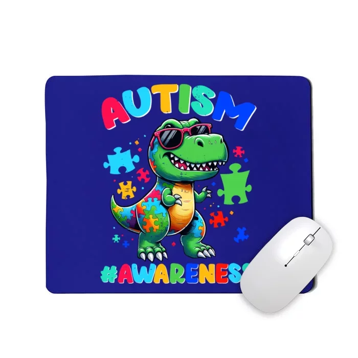 Dinosaur Autism Awareness Special Education Teacher Gift Mousepad