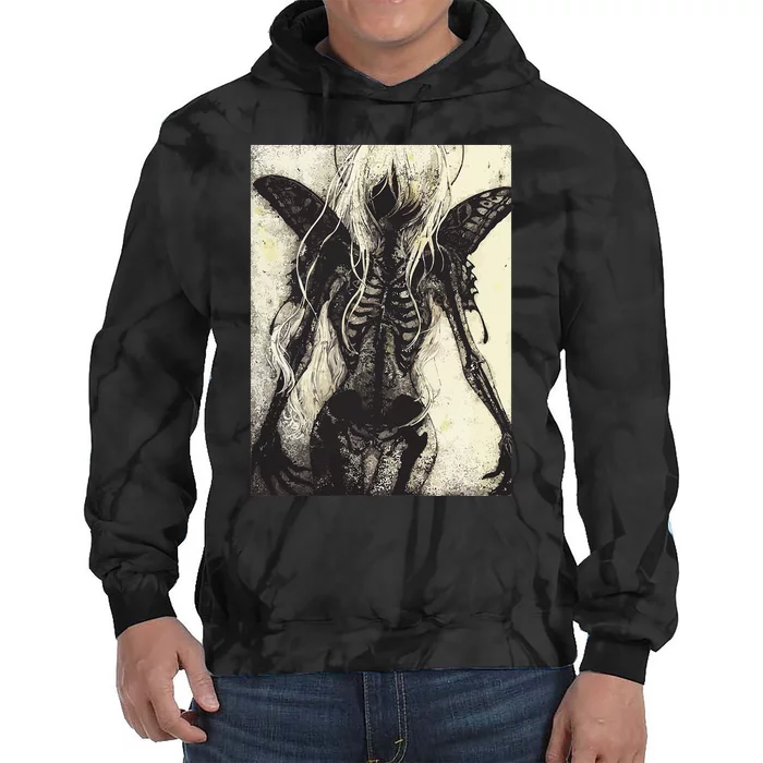 Dark Art Aesthetic Grunge Clothes Fairycore Gothic Horror Tie Dye Hoodie