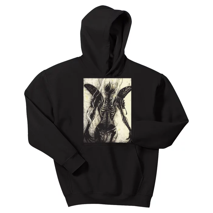 Dark Art Aesthetic Grunge Clothes Fairycore Gothic Horror Kids Hoodie