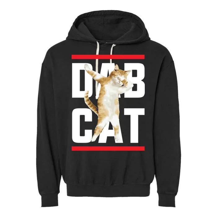 Dab Cat Dabbing Garment-Dyed Fleece Hoodie