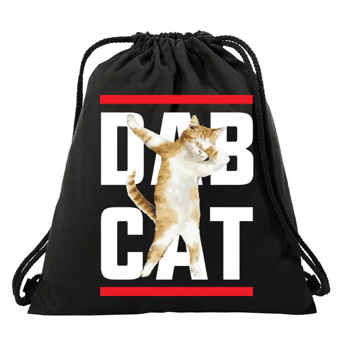 Dab Cat Dabbing Drawstring Bag