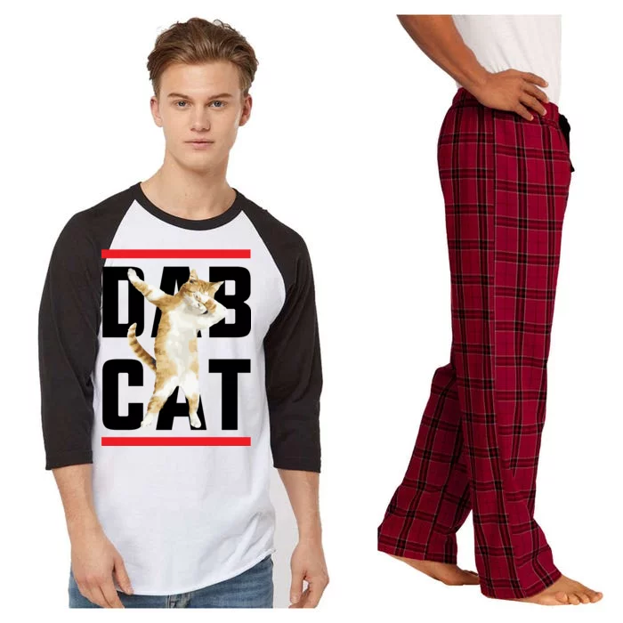 Dab Cat Dabbing Raglan Sleeve Pajama Set