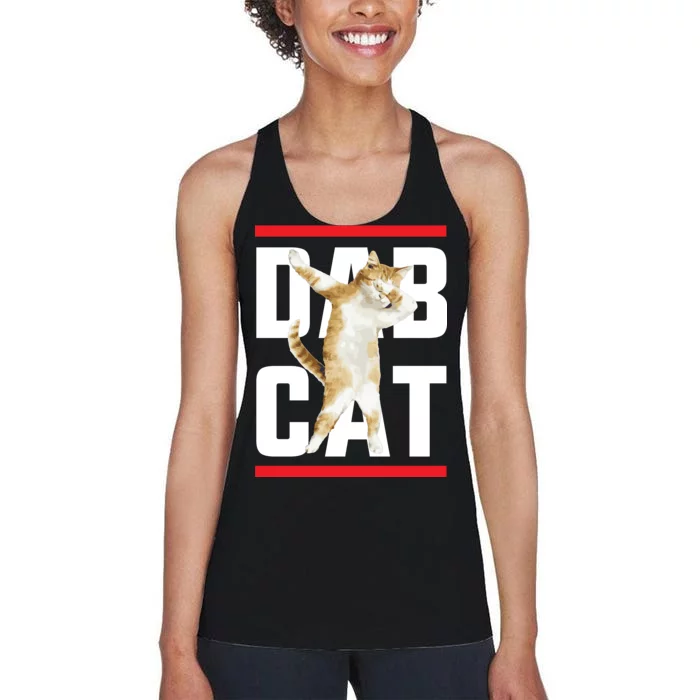 Dab Cat Dabbing Women's Racerback Tank