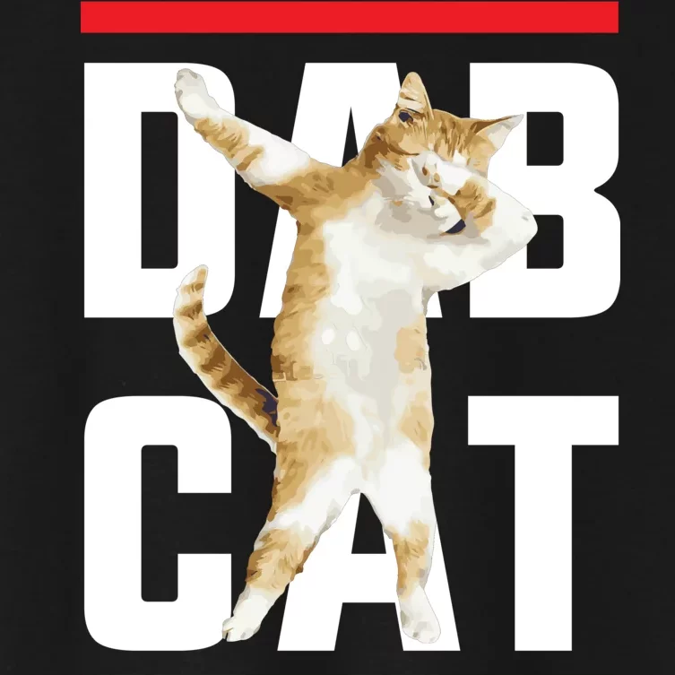 Dab Cat Dabbing Women's Crop Top Tee