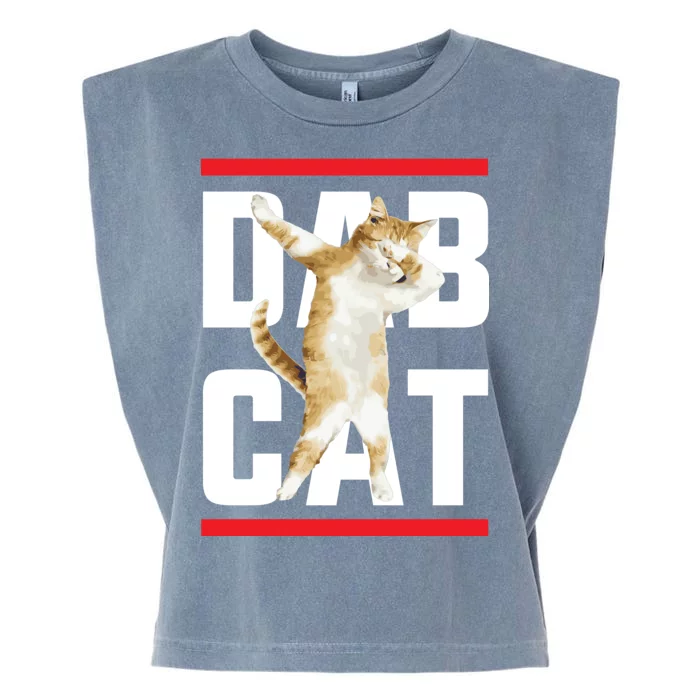 Dab Cat Dabbing Garment-Dyed Women's Muscle Tee