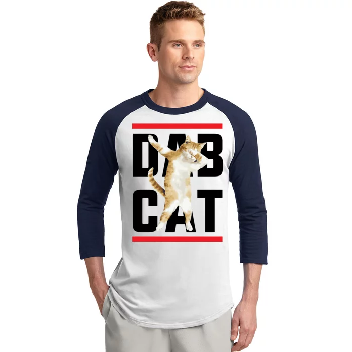 Dab Cat Dabbing Baseball Sleeve Shirt