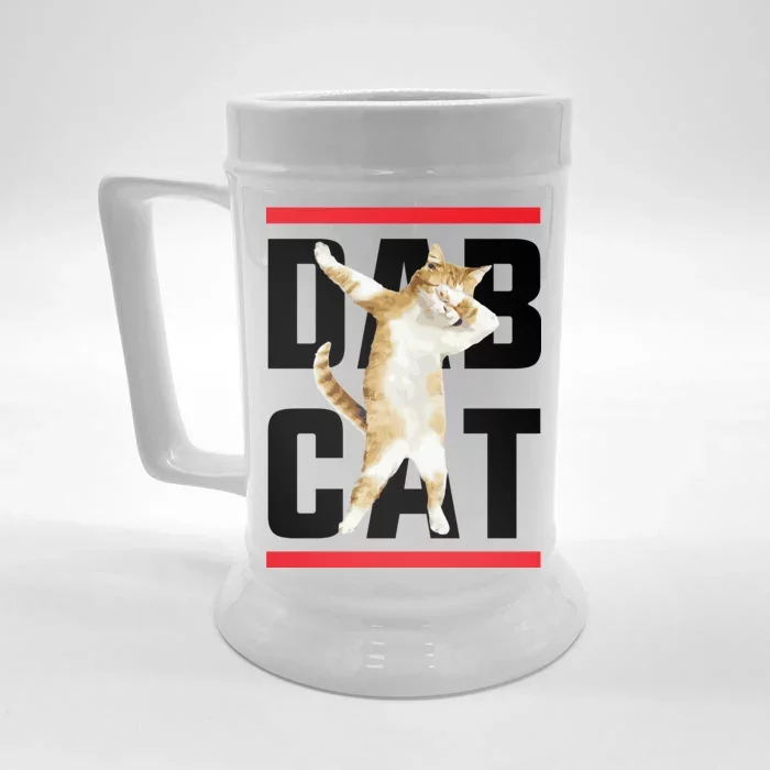 Dab Cat Dabbing Front & Back Beer Stein