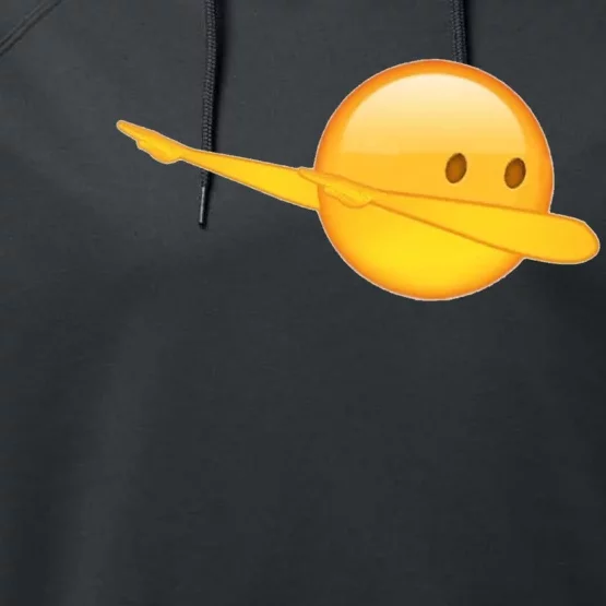 Dab Emoji Dabbing Performance Fleece Hoodie