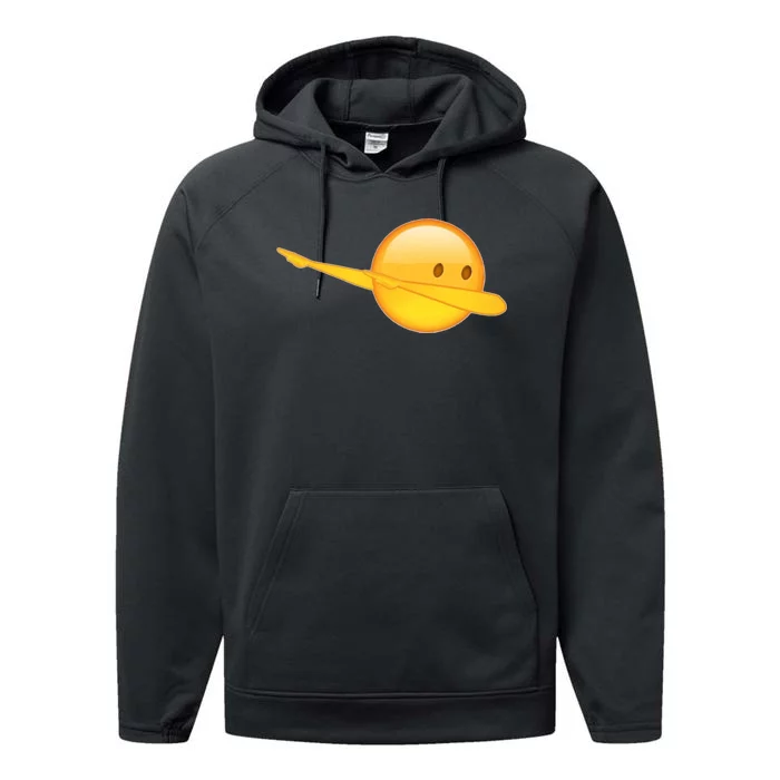 Dab Emoji Dabbing Performance Fleece Hoodie