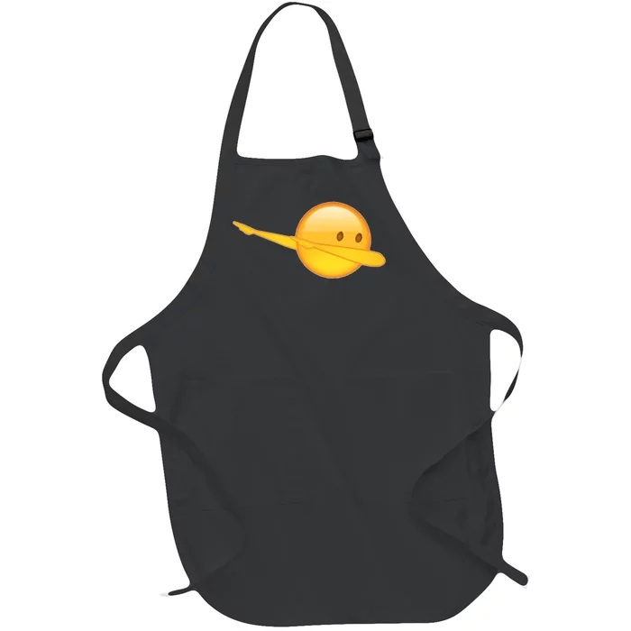 Dab Emoji Dabbing Full-Length Apron With Pocket