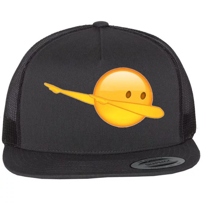 Dab Emoji Dabbing Flat Bill Trucker Hat