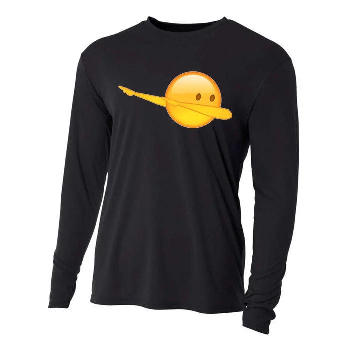 Dab Emoji Dabbing Cooling Performance Long Sleeve Crew