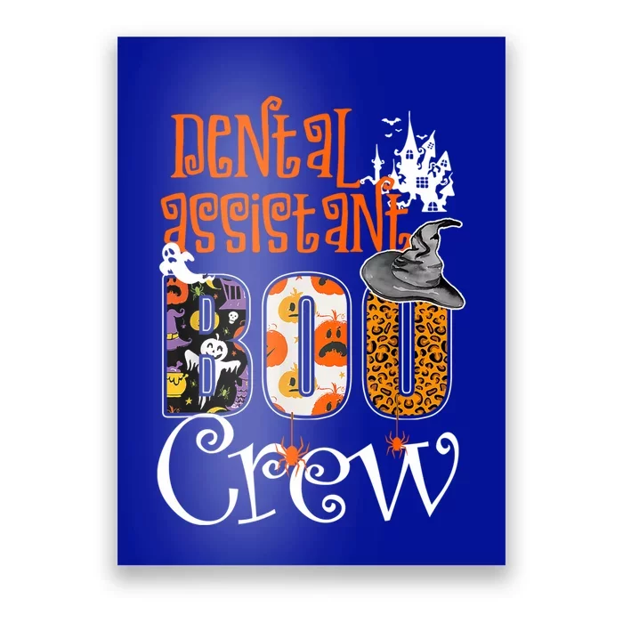 Dental Assistant Boo Crew Halloween Costume Dental Squad Gift Poster