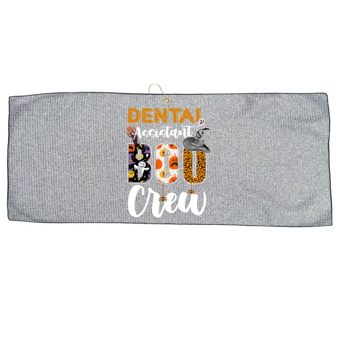 Dental Assistant Boo Crew Halloween Matching Dentist Cool Gift Large Microfiber Waffle Golf Towel