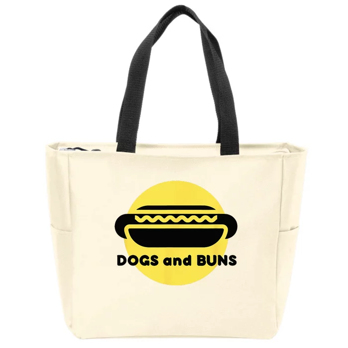 Dogs and Buns Zip Tote Bag