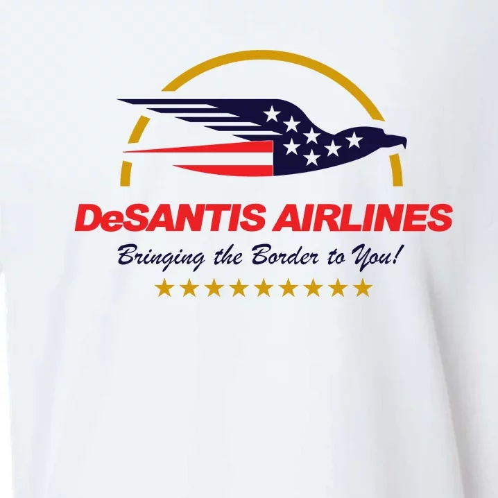 DeSantis Airlines Bringing The Border To You Funny Sueded Cloud Jersey T-Shirt