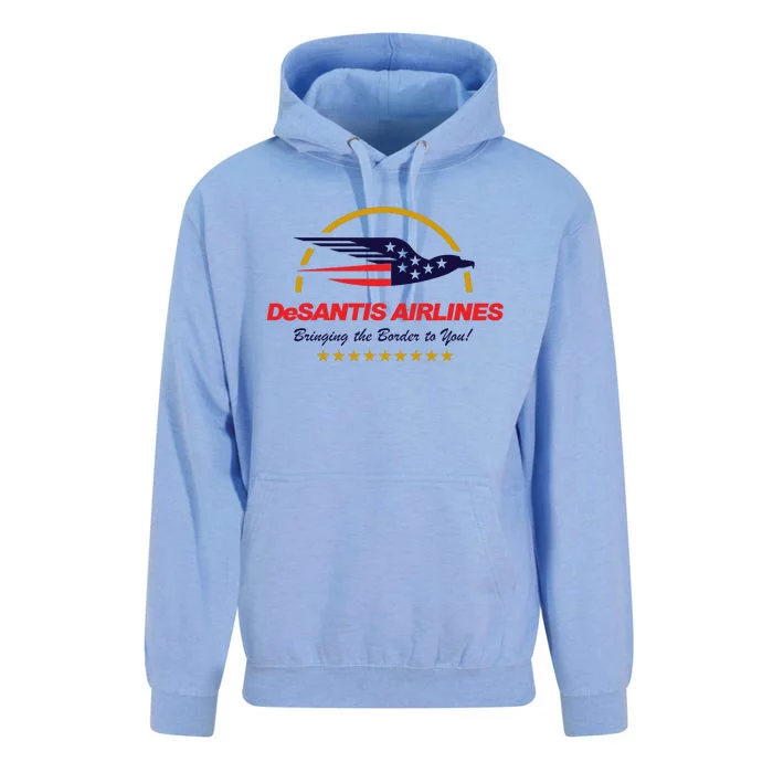 DeSantis Airlines Bringing The Border To You Funny Unisex Surf Hoodie