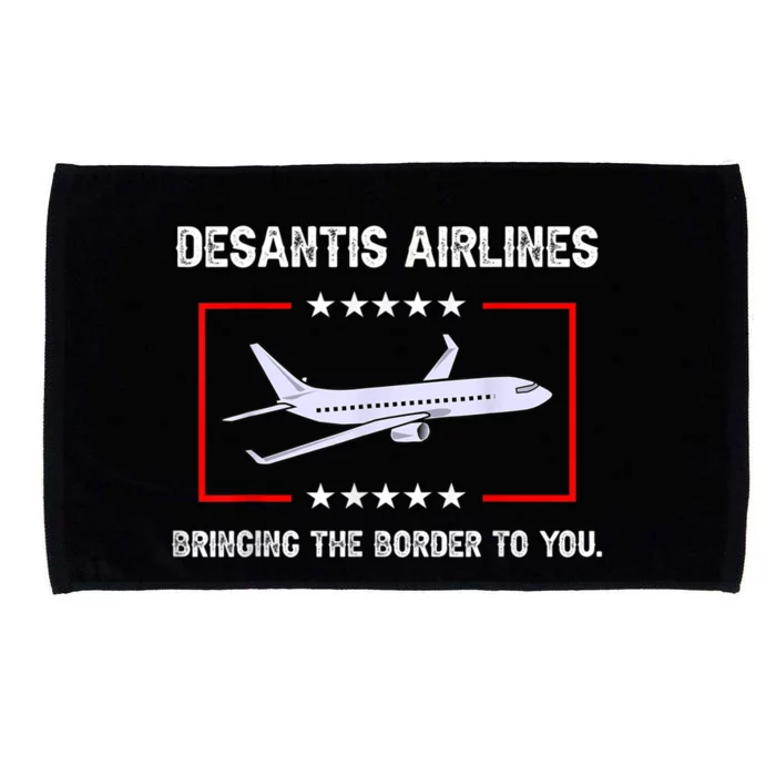 DeSantis Airlines Bringing The Border To You Microfiber Hand Towel