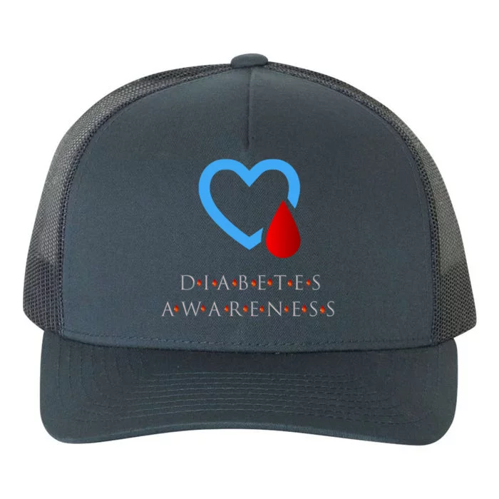 Diabetes Awareness Blue Ribbon Diabetic Cool Gift Yupoong Adult 5-Panel Trucker Hat