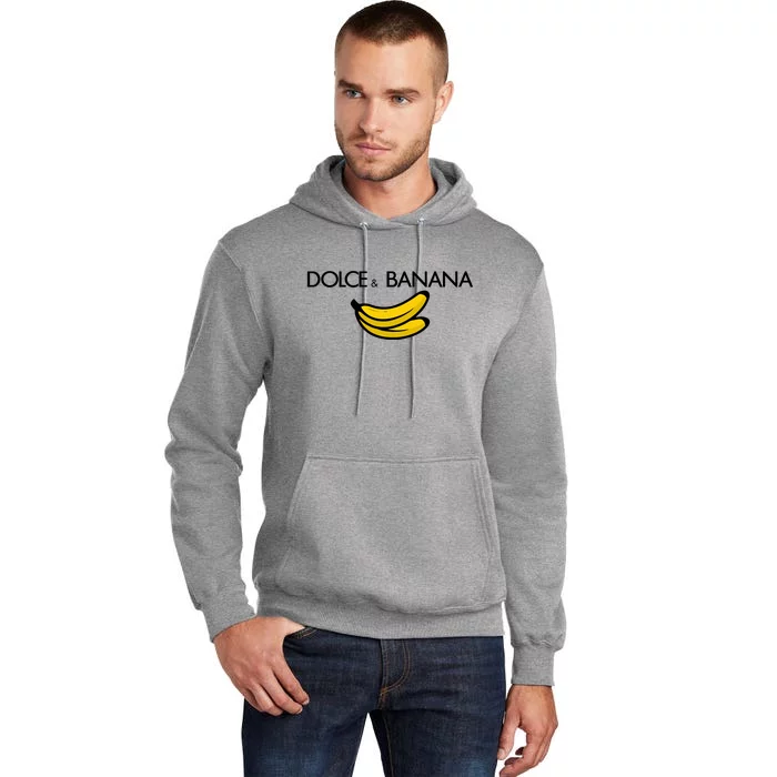 Dolce And Banana Funny Brand Name Tall Hoodie