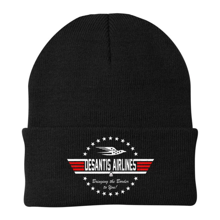 Desantis Airlines Bringing The Border To You Knit Cap Winter Beanie