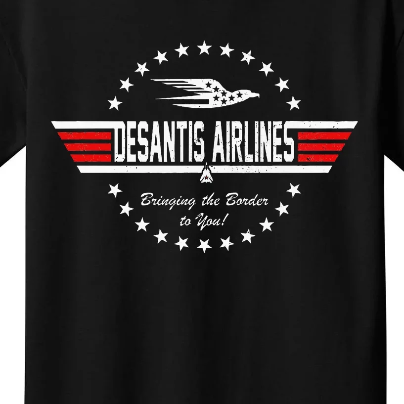 Desantis Airlines Bringing The Border To You Kids T-Shirt