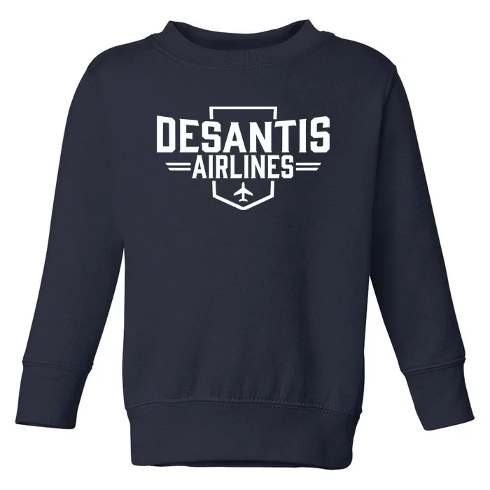 DeSantis Airlines Bringing The Border To You Funny Toddler Sweatshirt