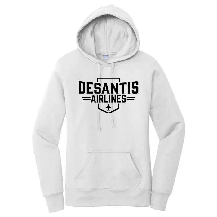 DeSantis Airlines Bringing The Border To You Funny Women's Pullover Hoodie