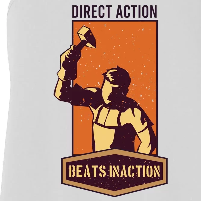 Direct Actions Beats Inactions Women's Racerback Tank