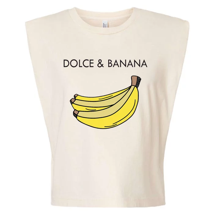 Dolce And Banana Funny Fashion Bananas Vegan Veggie Garment-Dyed Women's Muscle Tee