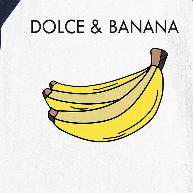 Dolce And Banana Funny Fashion Bananas Vegan Veggie Baseball Sleeve Shirt