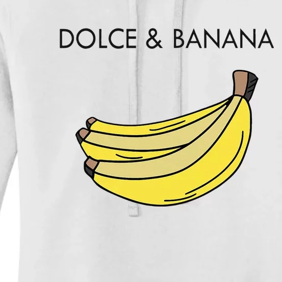 Dolce And Banana Funny Fashion Bananas Vegan Veggie Women's Pullover Hoodie