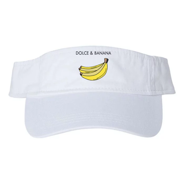 Dolce And Banana Funny Fashion Bananas Vegan Veggie Valucap Bio-Washed Visor