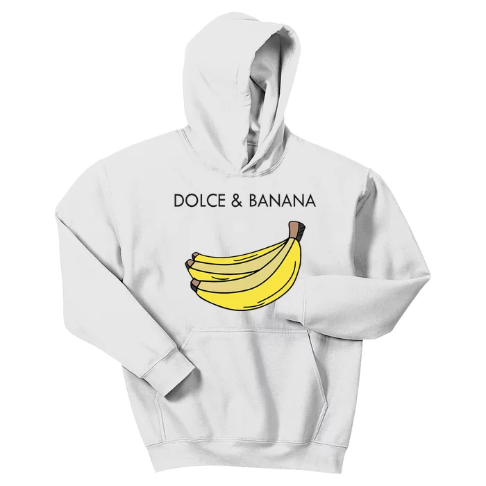 Dolce And Banana Funny Fashion Bananas Vegan Veggie Kids Hoodie