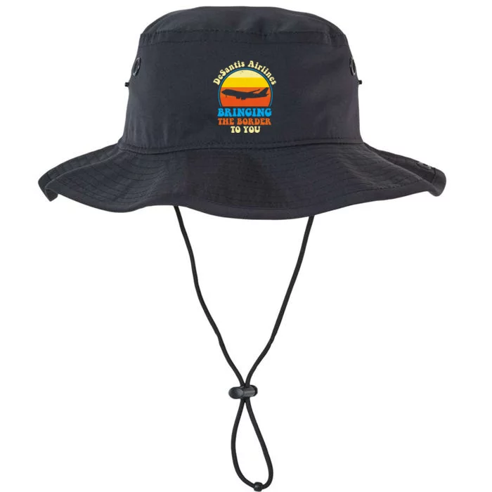 Desantis Airlines Brining The Boarder To You Funny Political Legacy Cool Fit Booney Bucket Hat