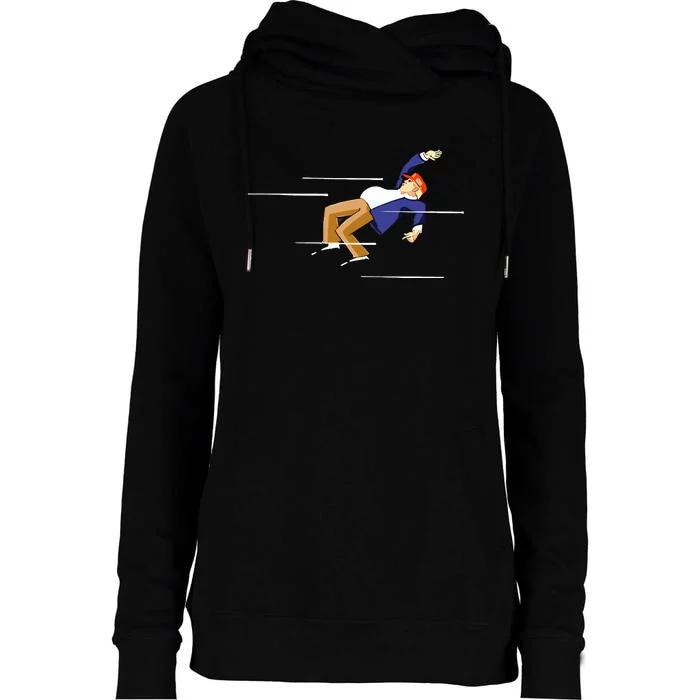 Dodging A Bullet Trump Shooting Womens Funnel Neck Pullover Hood