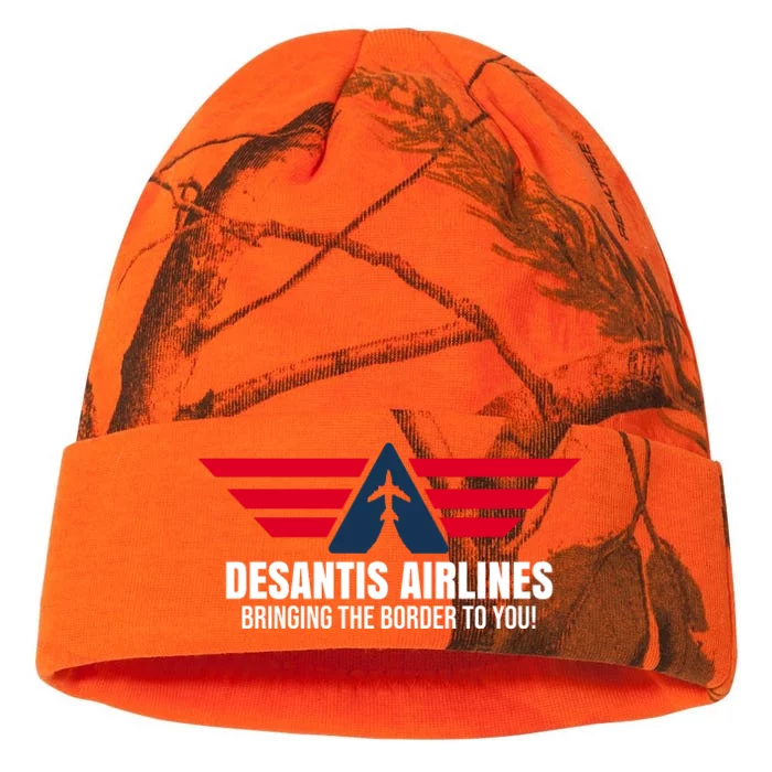 Desantis Airlines Bringing The Boarder To You Political Kati - 12in Camo Beanie