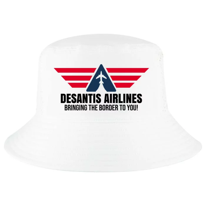 Desantis Airlines Bringing The Boarder To You Political Cool Comfort Performance Bucket Hat