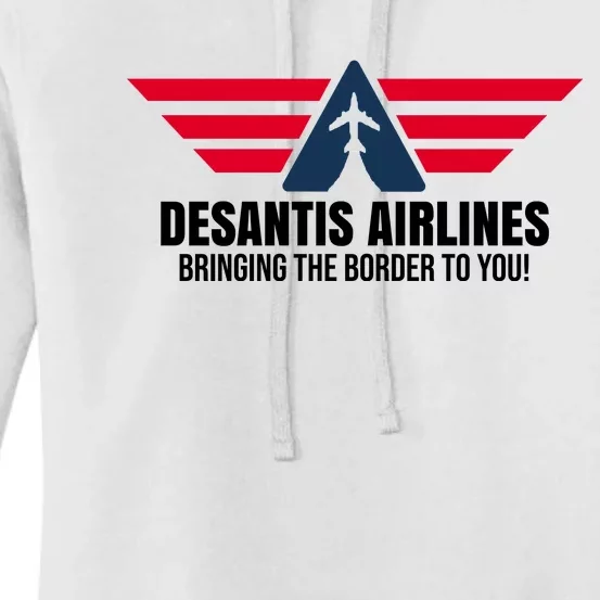 Desantis Airlines Bringing The Boarder To You Political Women's Pullover Hoodie