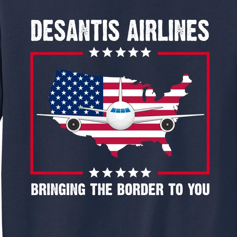 Desantis Airlines Brining The Border To You American Flag Sweatshirt