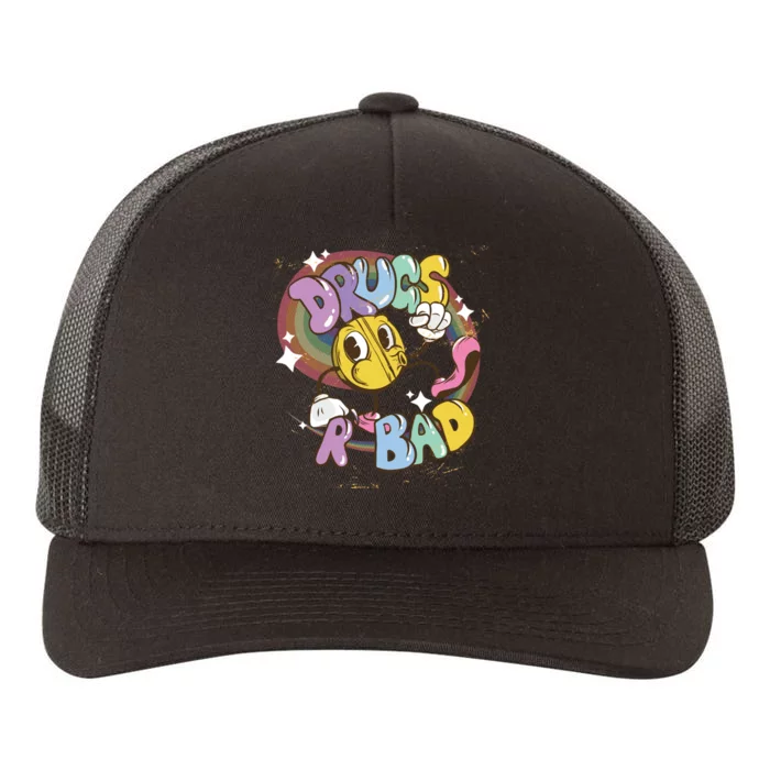 Drugs are bad - Funny Graphic Yupoong Adult 5-Panel Trucker Hat