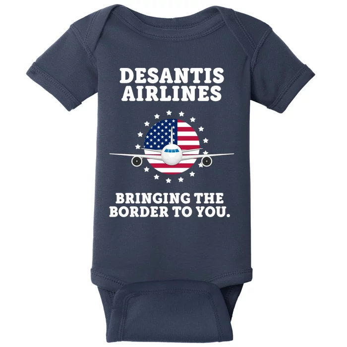 DeSantis Airlines Bringing The Boarder To You Baby Bodysuit