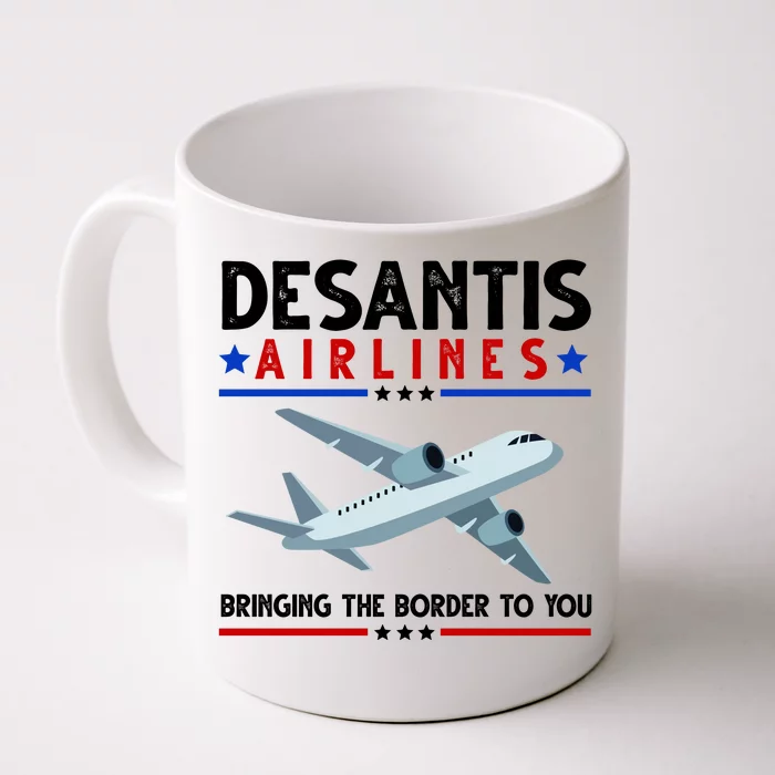 Desantis Airlines Bringing The Border To You Front & Back Coffee Mug